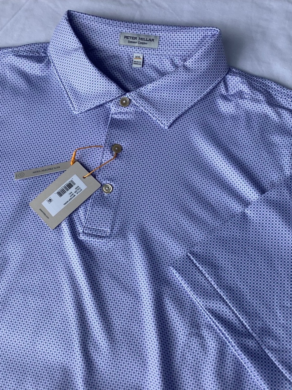 Peter Millar, Size XXL, Blue and Purple Design